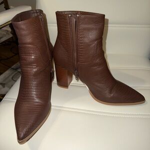 Brown booties